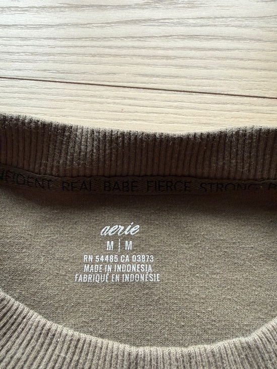 aerie Olive Green Women's Crewneck Pullover Tunic - Picture 2 of 4